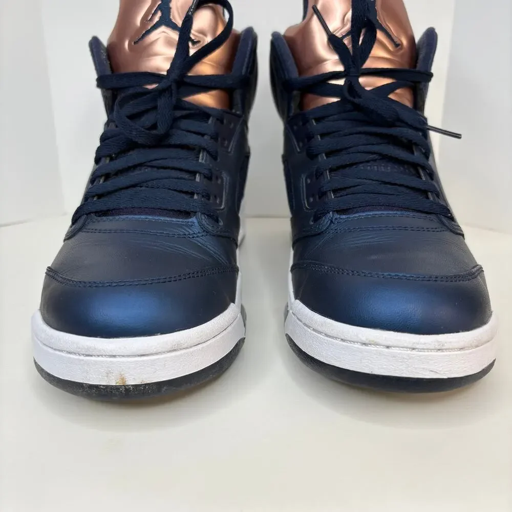 Jordan 5 Retro Bronze Obsidian 136027 416 - Men's Size 9